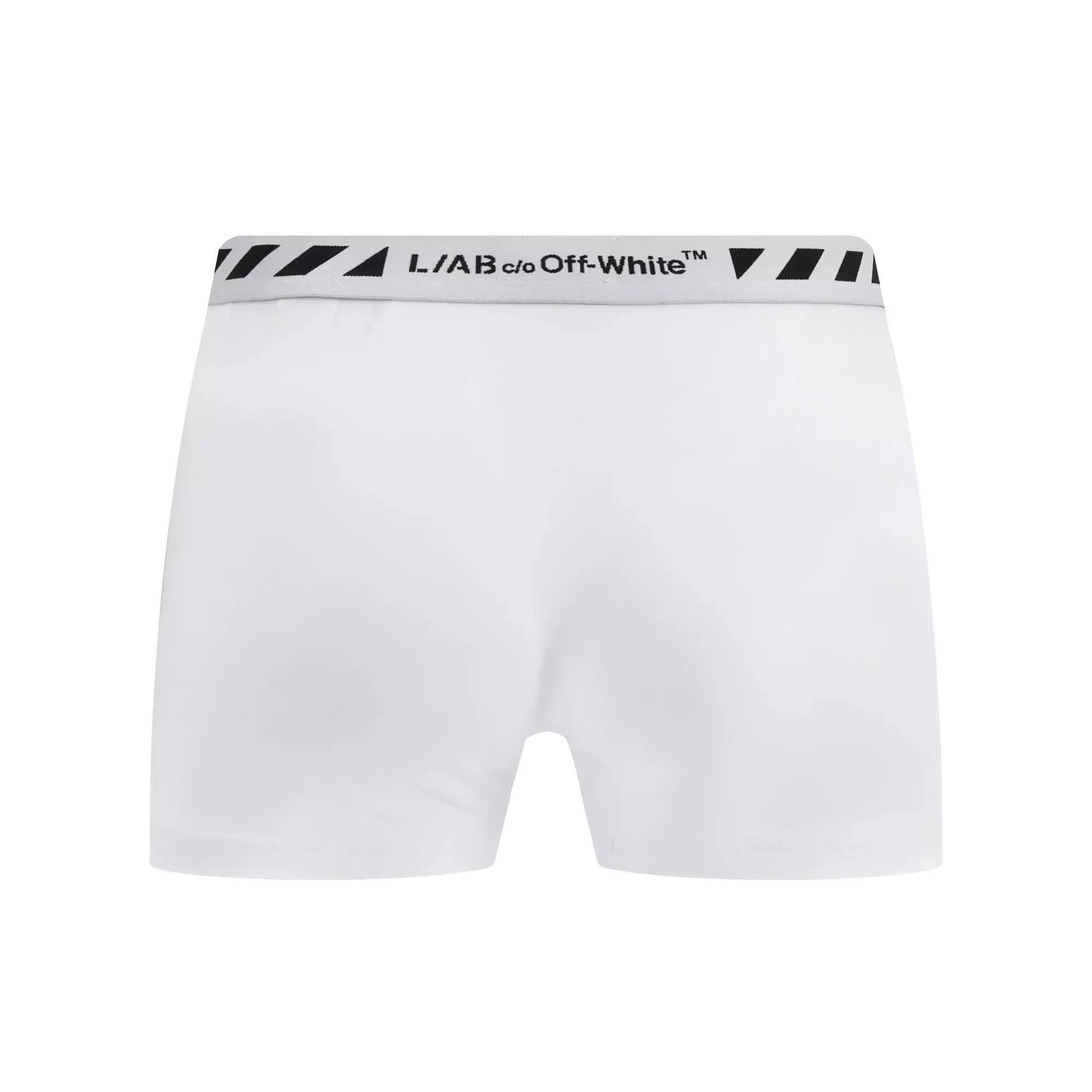 L/AB c/o Off-White Men's Diagonal 3" Trunk (3 Pack) - White - WHITE