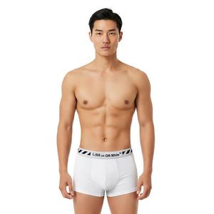 L/AB c/o Off-White Men's Diagonal 3" Trunk (3 Pack) - White - WHITE