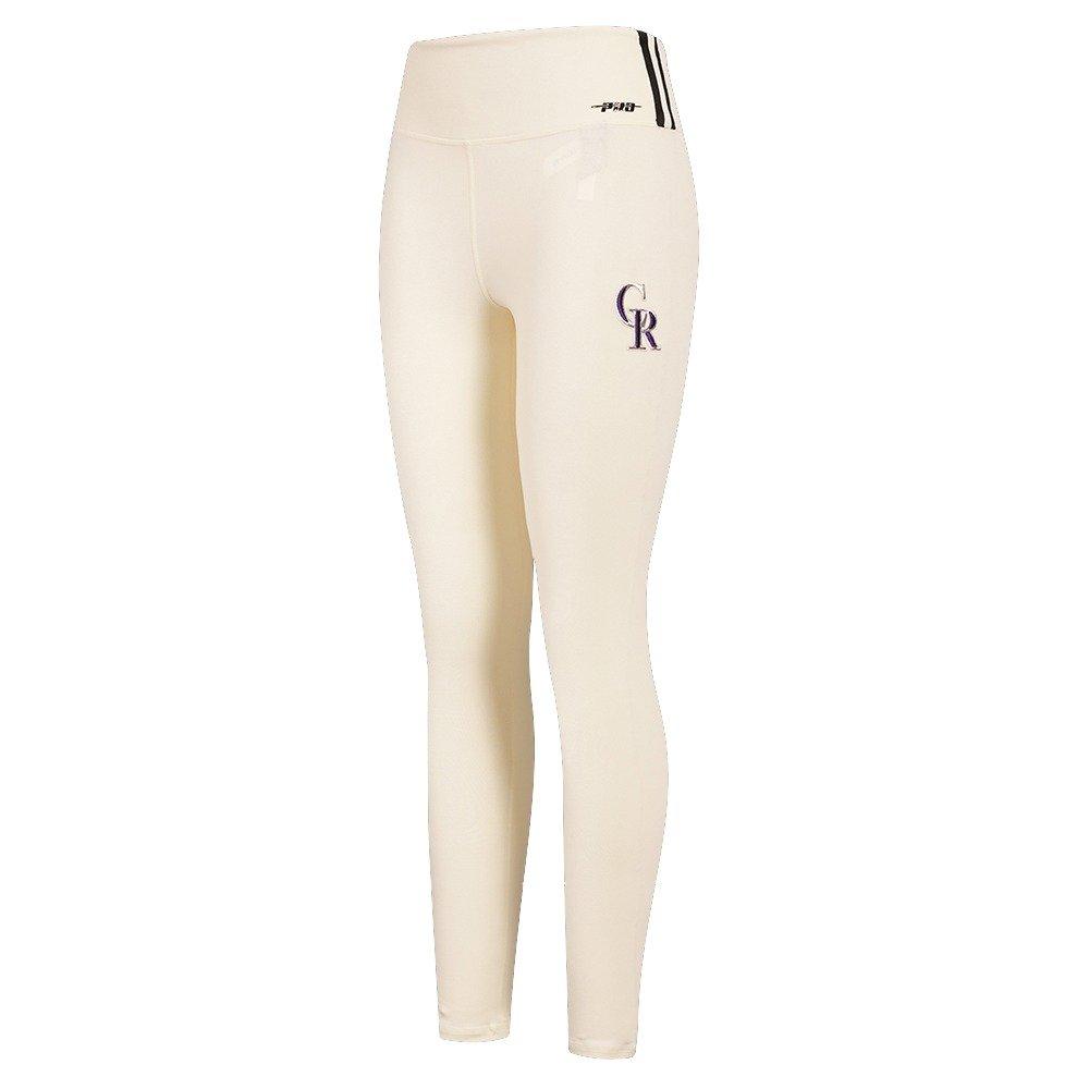 Pro Standard Women's MLB Colorado Rockies Retro Classic Jersey Leggings - Eggshell - EGGSHELL Thumbnail View 1