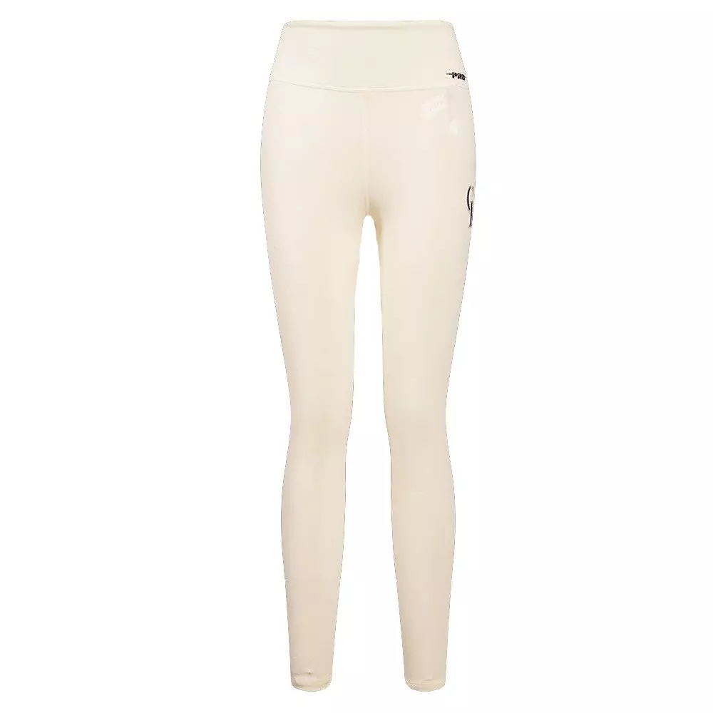 Pro Standard Women's MLB Colorado Rockies Retro Classic Jersey Leggings - Eggshell - EGGSHELL