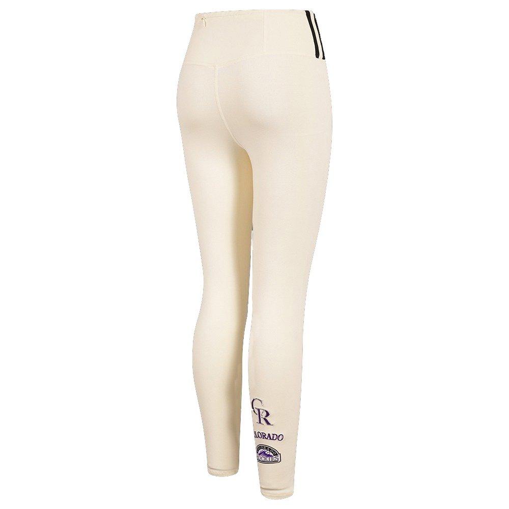 Pro Standard Women's MLB Colorado Rockies Retro Classic Jersey Leggings - Eggshell - EGGSHELL Thumbnail View 4