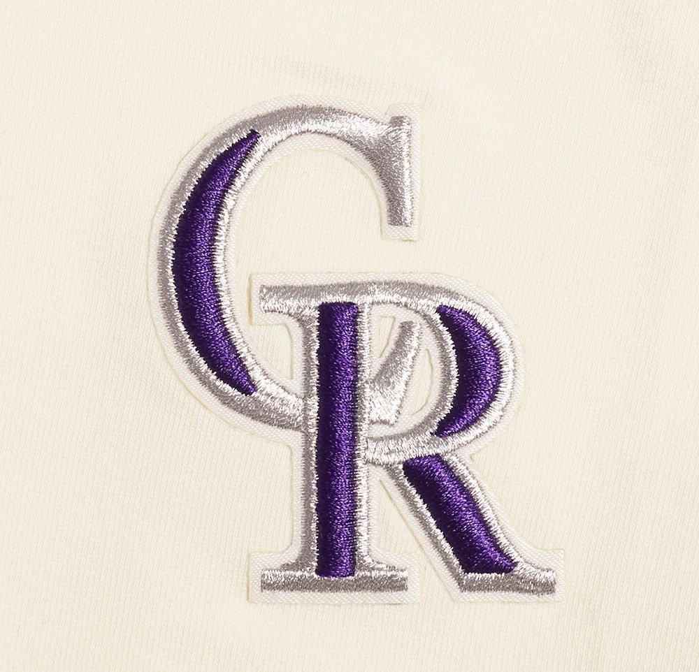 Pro Standard Women's MLB Colorado Rockies Retro Classic Jersey Leggings - Eggshell - EGGSHELL Thumbnail View 5