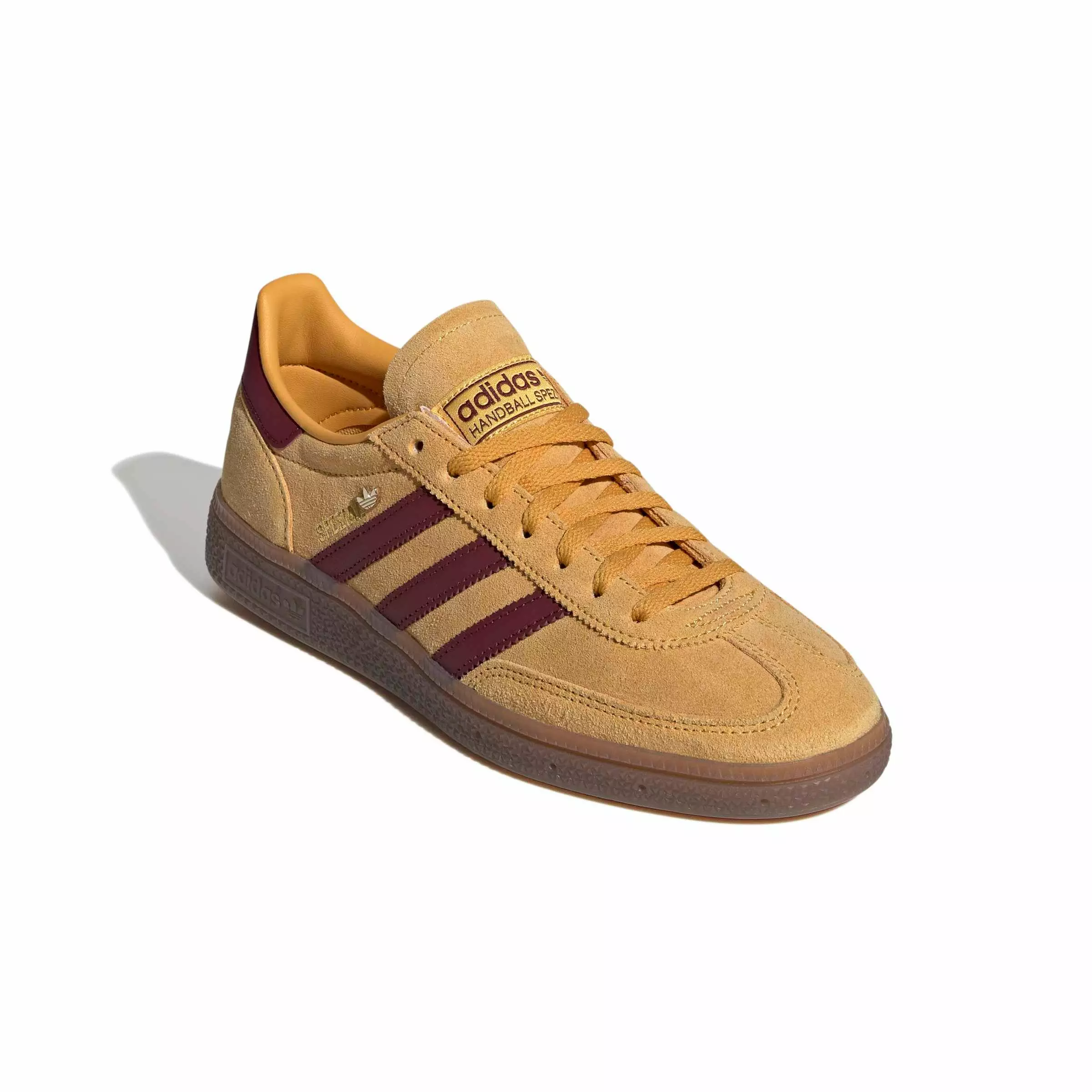 adidas Originals Handball Spezial "Preloved Yellow/Shadow Red/Gold Metallic" Women's Shoe - YELLOW/RED/GOLD