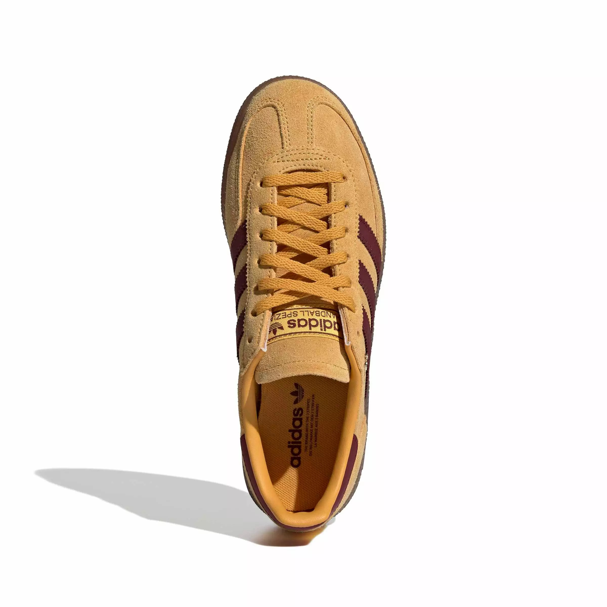 adidas Originals Handball Spezial "Preloved Yellow/Shadow Red/Gold Metallic" Women's Shoe - YELLOW/RED/GOLD