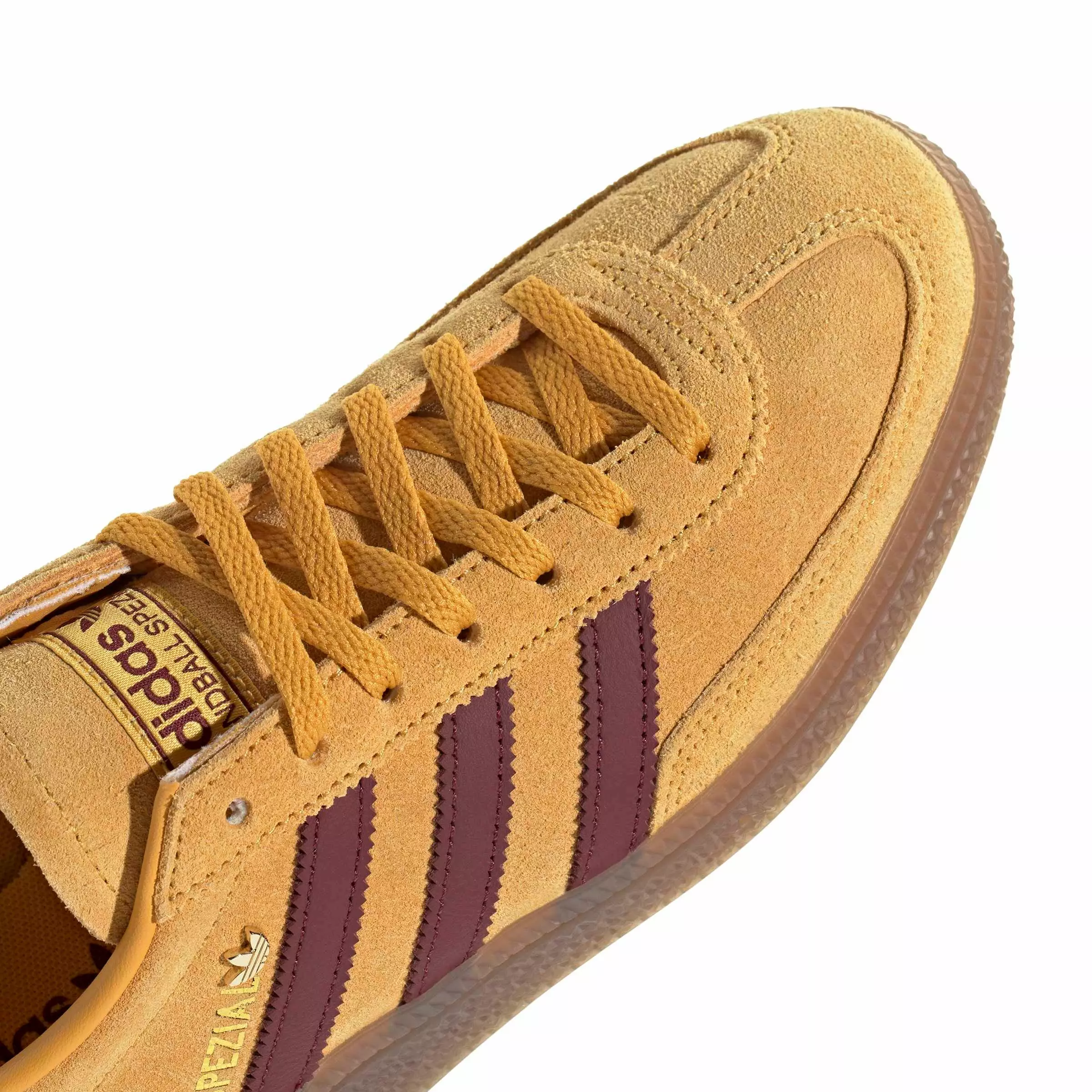 adidas Originals Handball Spezial "Preloved Yellow/Shadow Red/Gold Metallic" Women's Shoe - YELLOW/RED/GOLD