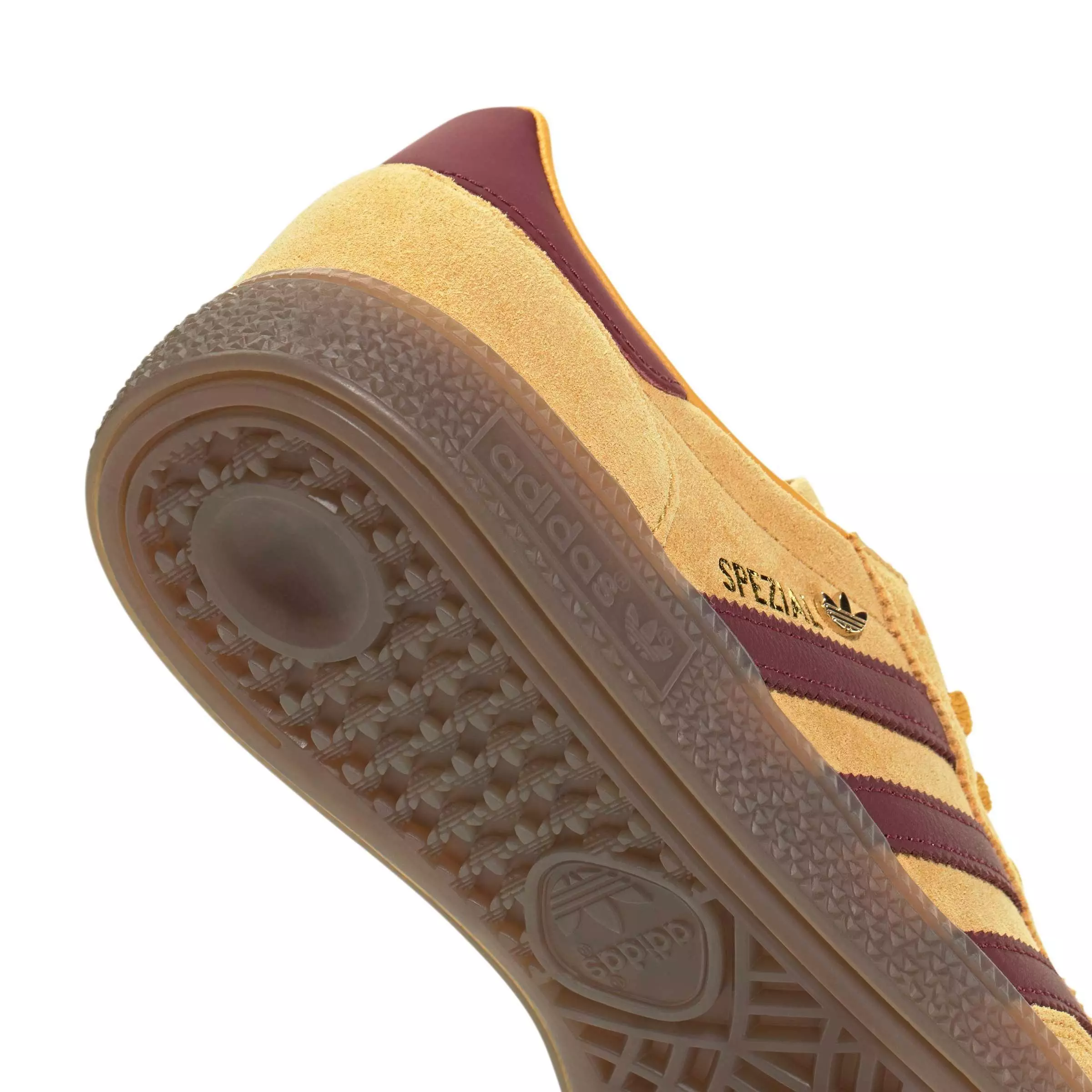 adidas Originals Handball Spezial "Preloved Yellow/Shadow Red/Gold Metallic" Women's Shoe - YELLOW/RED/GOLD