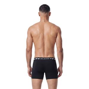 L/AB c/o Off-White Men's Diagonal 6" Boxer Brief With Fly (3 Pack) - Black - BLACK