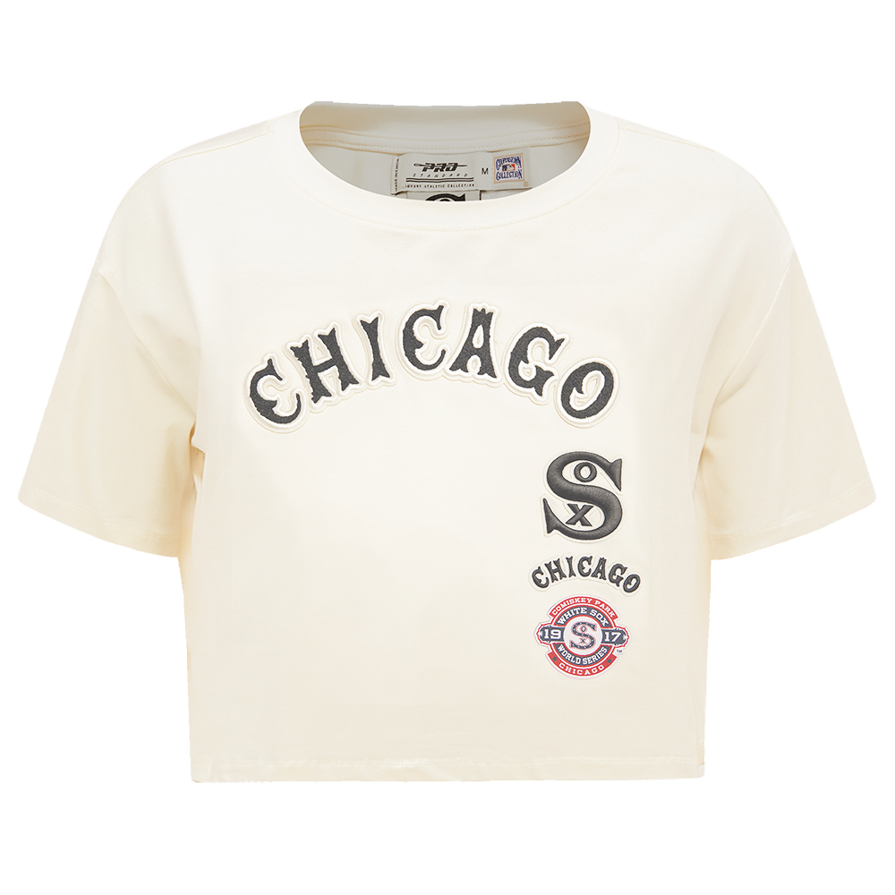 Pro Standard Women's Chicago White Sox Retro Classic Boxy Tee - Eggshell - EGGSHELL Thumbnail View 1