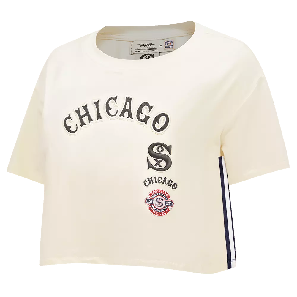 Pro Standard Women's Chicago White Sox Retro Classic Boxy Tee - Eggshell - EGGSHELL