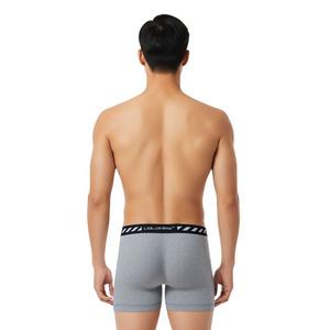 L/AB c/o Off-White Men's Diagonal 6" Boxer Brief With Fly (3 Pack) - Black/White/Grey - BLACK/WHITE/GREY