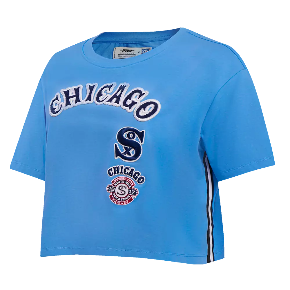 Pro Standard Women's Chicago White Sox Retro Classic Boxy Tee - University Blue - UNIVERSITY BLUE