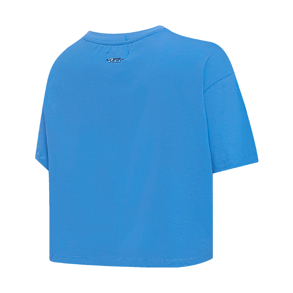 Pro Standard Women's Chicago White Sox Retro Classic Boxy Tee - University Blue - UNIVERSITY BLUE Thumbnail View 4