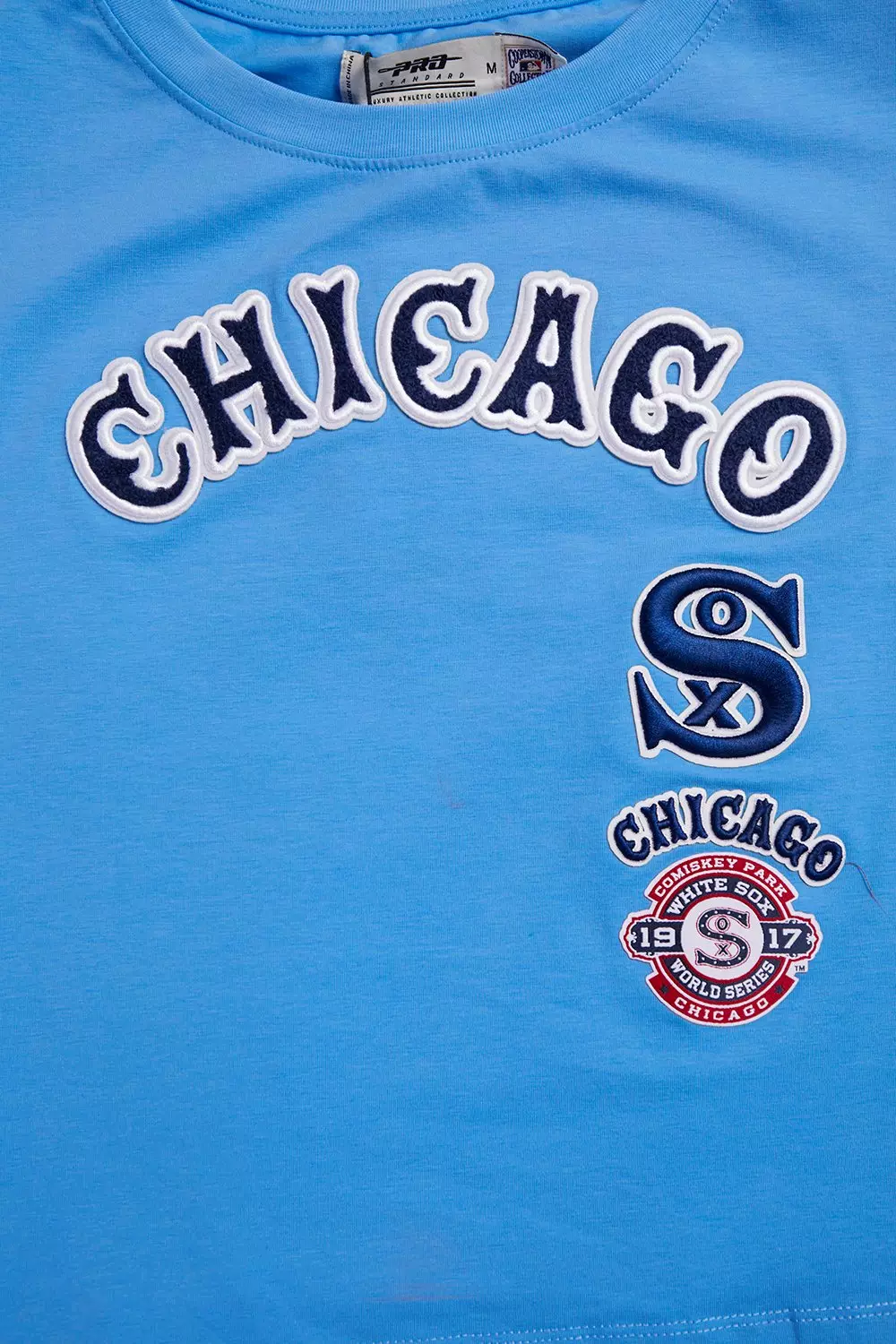Pro Standard Women's Chicago White Sox Retro Classic Boxy Tee - University Blue - UNIVERSITY BLUE