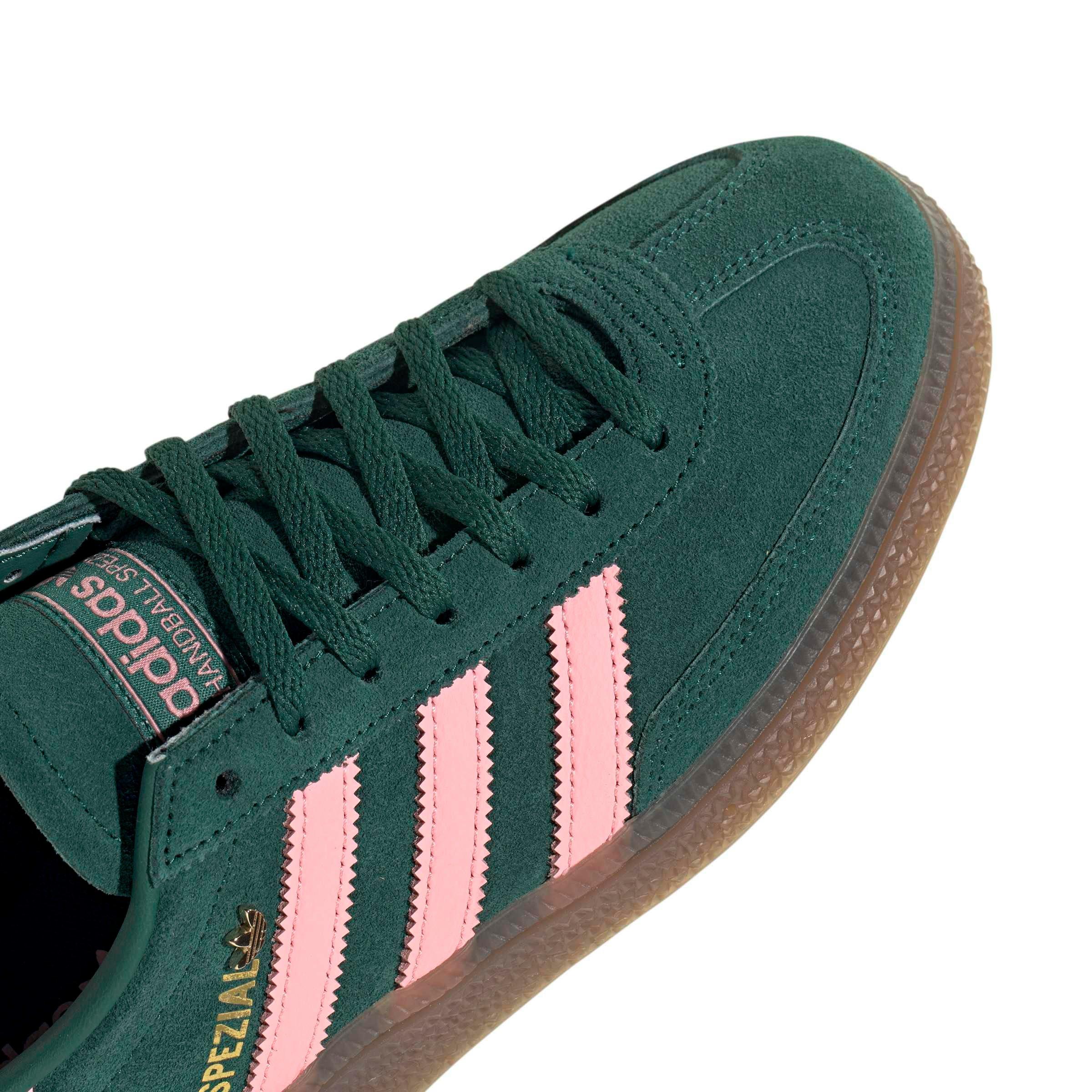 adidas Originals Handball Spezial "Collegiate Green/Pink Spark/Gold Metallic" Women's Shoe - GREEN/PINK/GOLD Thumbnail View 7