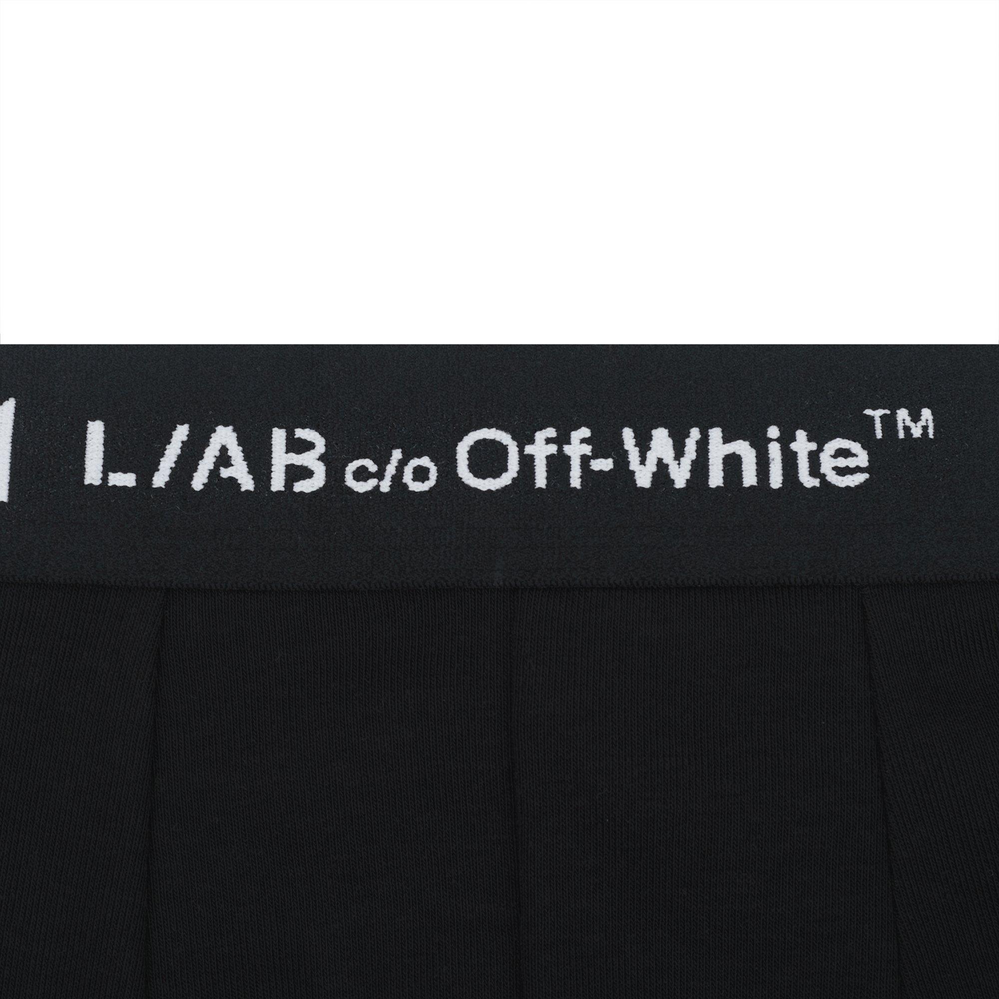 L/AB c/o Off-White Men's Diagonal 6" Boxer Briefs - Black - BLACK