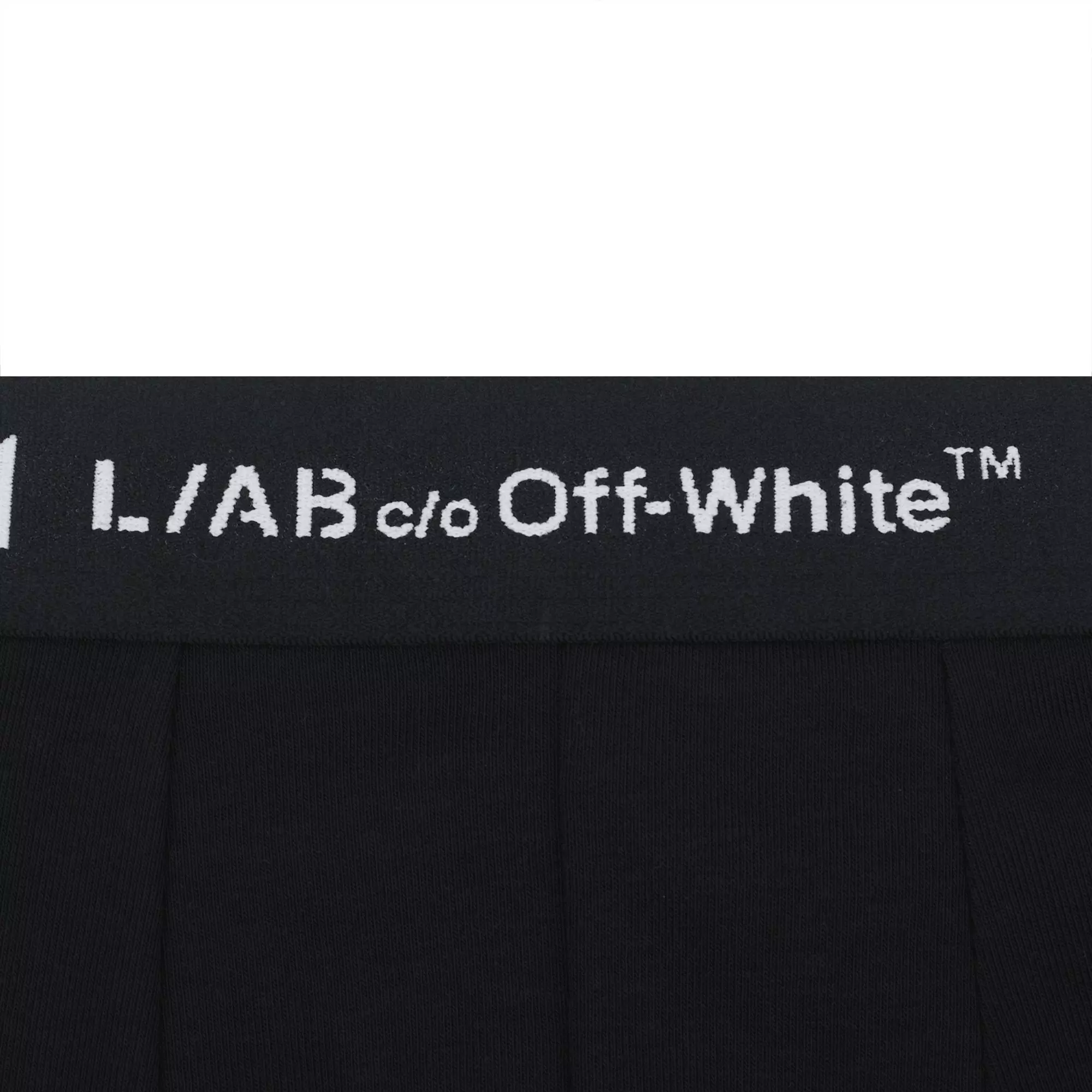 L/AB c/o Off-White Men's Diagonal 6" Boxer Briefs - Black - BLACK