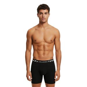 L/AB c/o Off-White Men's Diagonal 6" Boxer Briefs - Black - BLACK