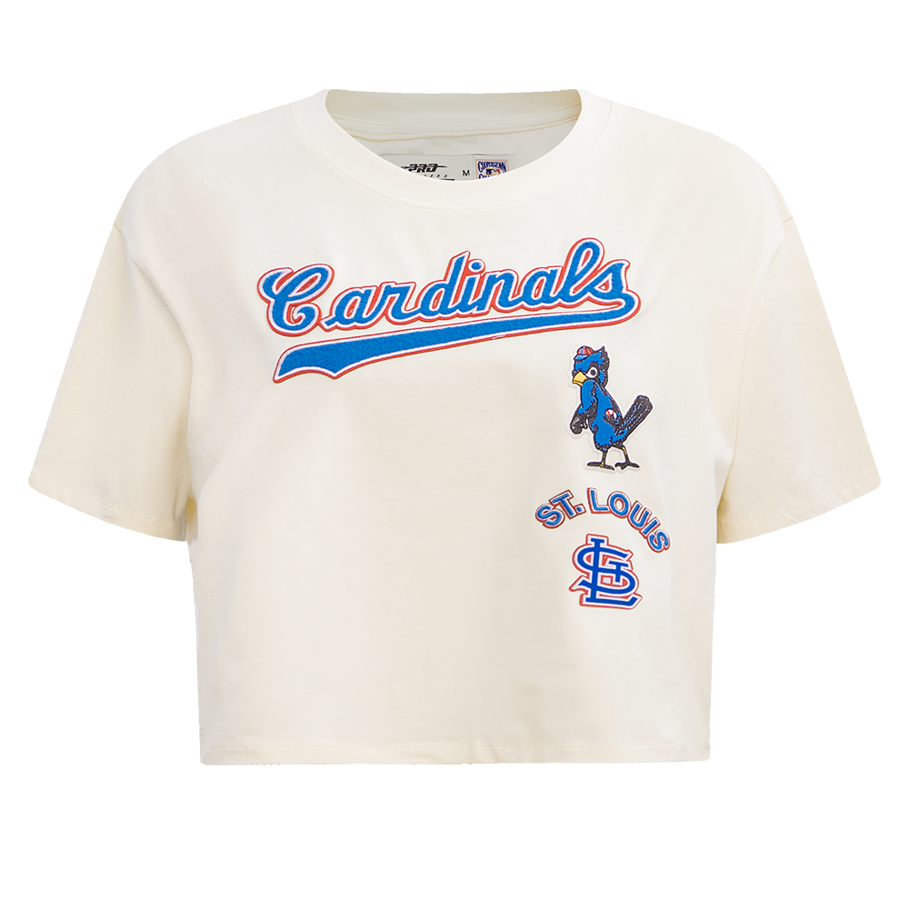 Pro Standard Women's St. Louis Cardinals Retro Classic Boxy Tee - Eggshell - EGGSHELL Thumbnail View 1