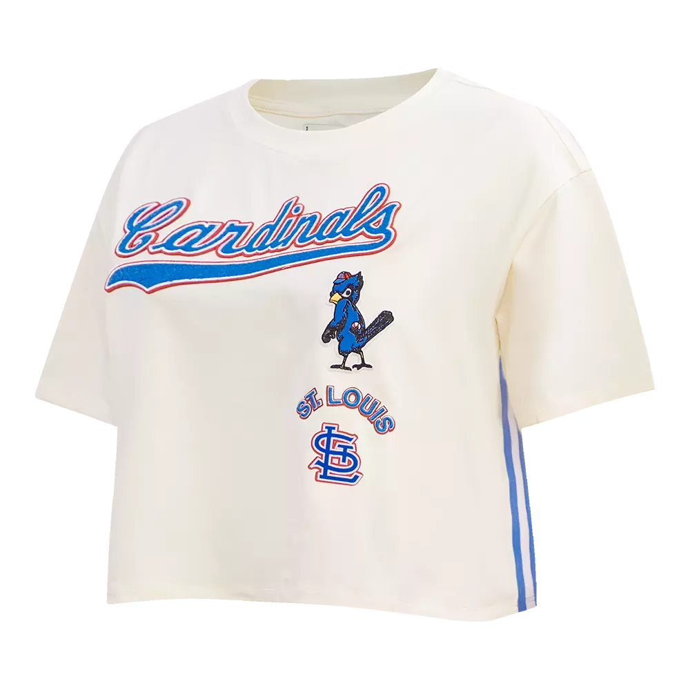 Pro Standard Women's St. Louis Cardinals Retro Classic Boxy Tee - Eggshell - EGGSHELL