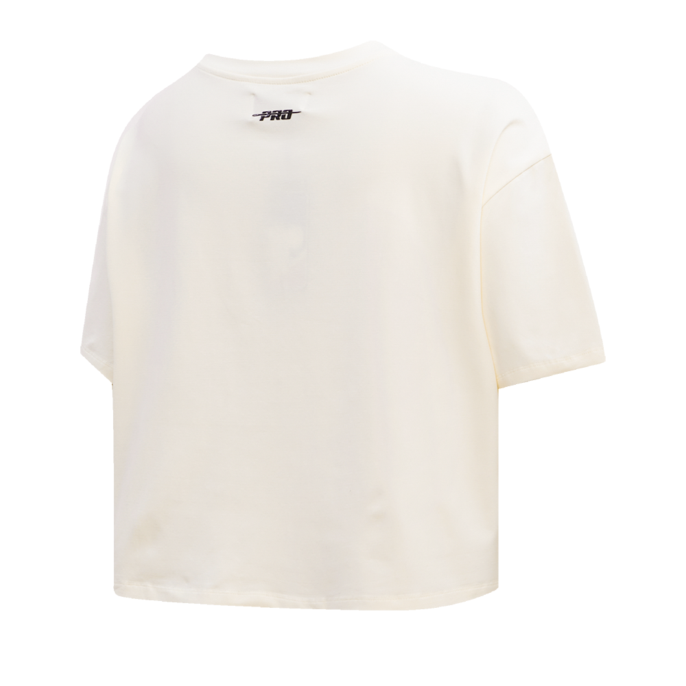 Pro Standard Women's St. Louis Cardinals Retro Classic Boxy Tee - Eggshell - EGGSHELL Thumbnail View 4