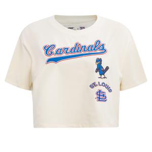Pro Standard Women's St. Louis Cardinals Retro Classic Boxy Tee - Eggshell