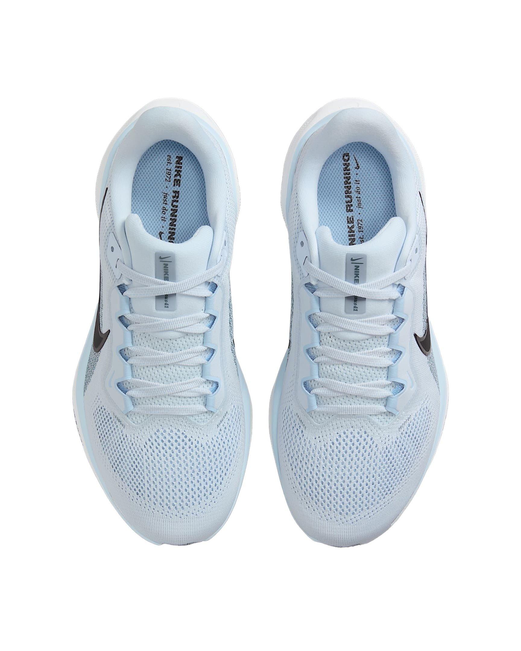 Nike Pegasus 41 "Blue Tint/Psychic Blue/Smokey Blue/Black" Women's Wide Running Shoe - BLUE/BLUE/BLUE/BLACK Thumbnail View 3