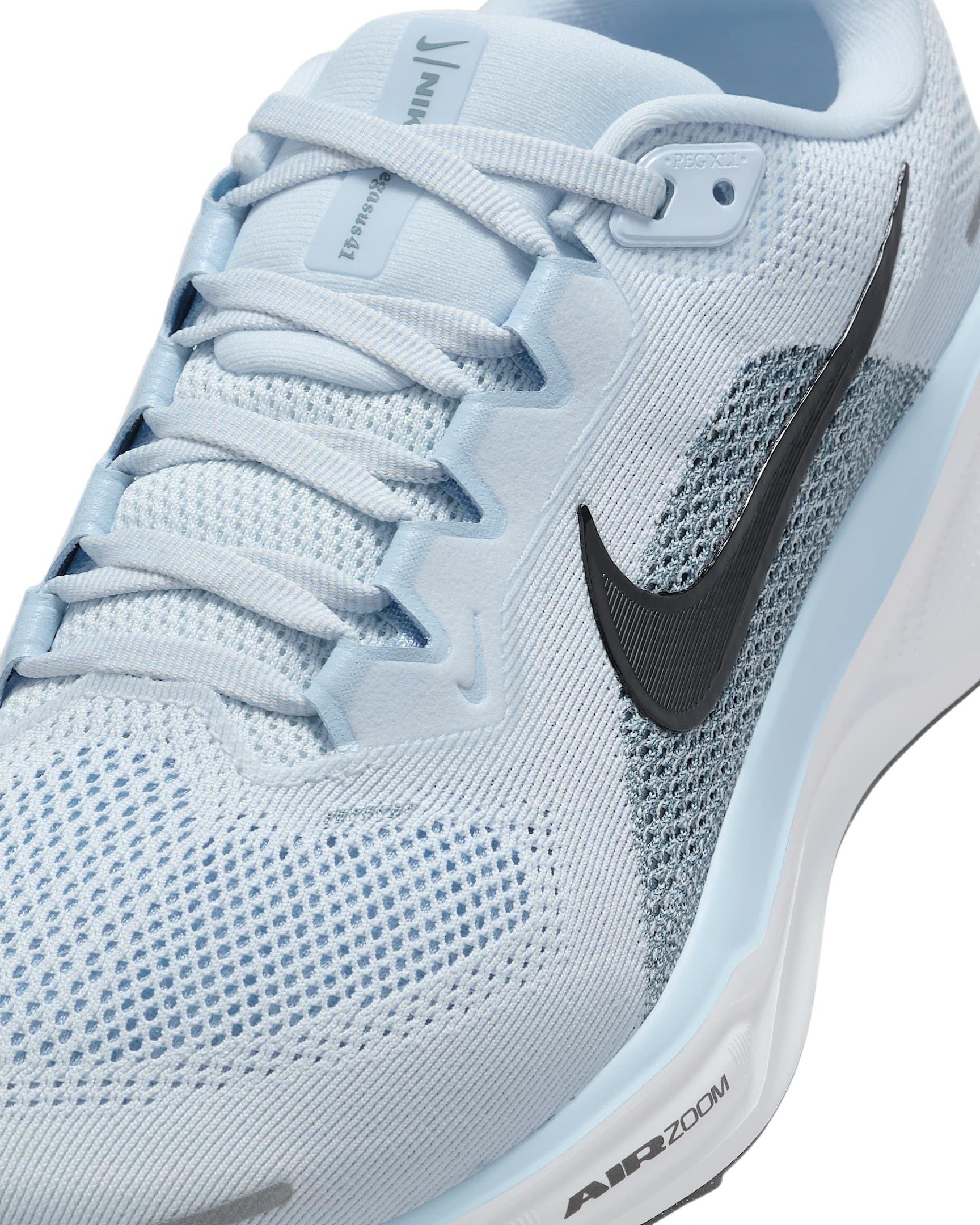 Nike Pegasus 41 "Blue Tint/Psychic Blue/Smokey Blue/Black" Women's Wide Running Shoe - BLUE/BLUE/BLUE/BLACK Thumbnail View 6
