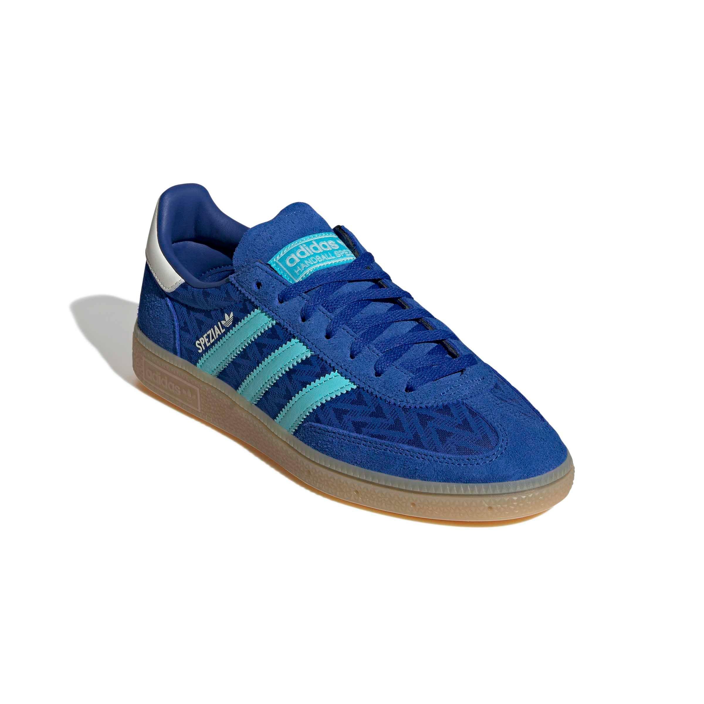 adidas Originals Handball Spezial "Team Royal Blue/Pulse Aqua/Off White" Women's Shoe - ROYAL/AQUA/OFF WHITE Thumbnail View 3