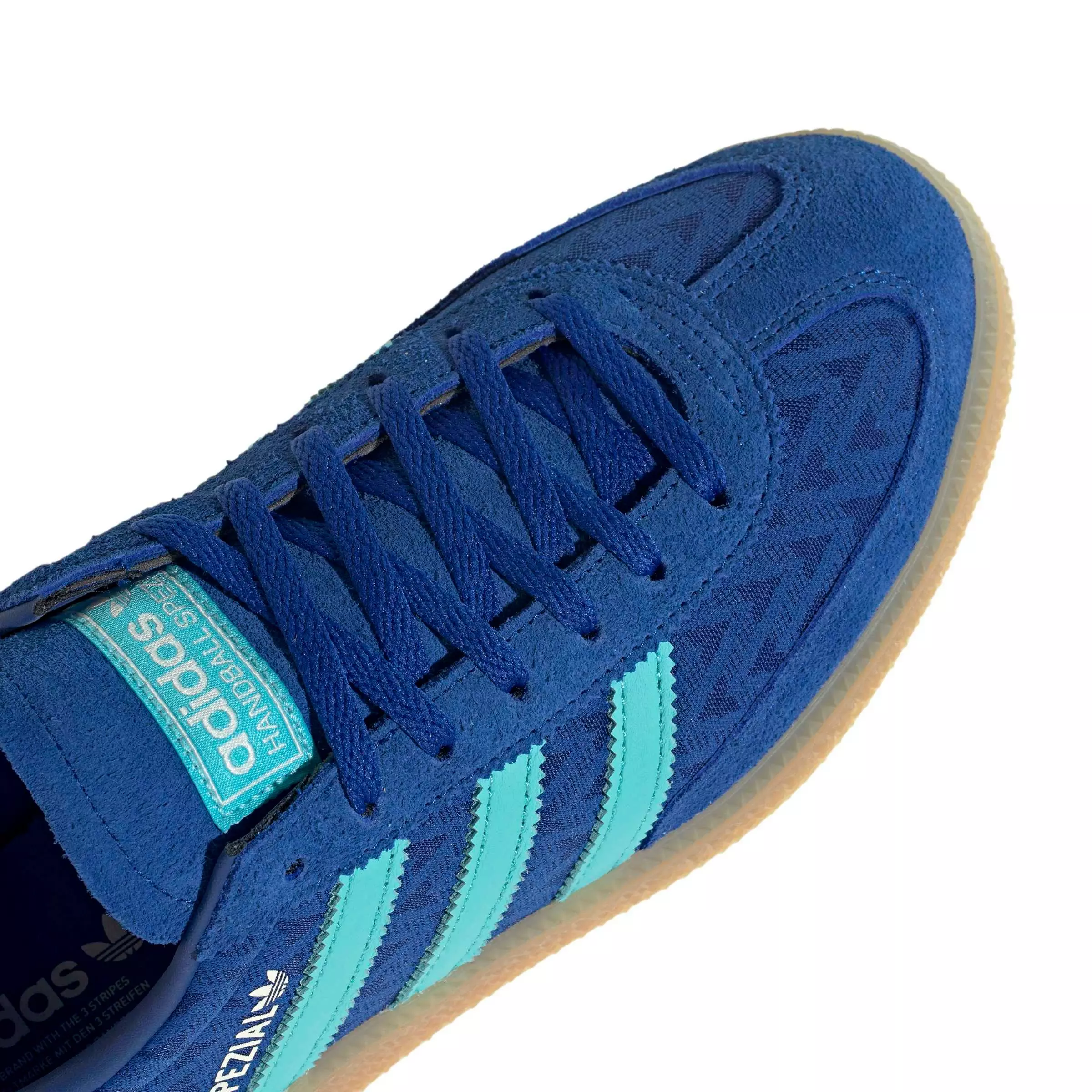 adidas Originals Handball Spezial "Team Royal Blue/Pulse Aqua/Off White" Women's Shoe - ROYAL/AQUA/OFF WHITE
