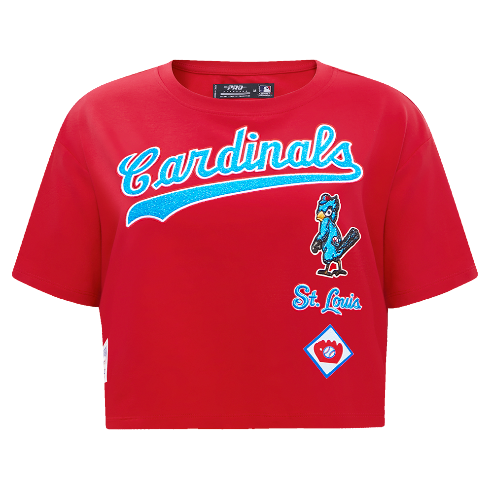 Pro Standard Women's St. Louis Cardinals Retro Classic Boxy Tee - Red - RED Thumbnail View 1