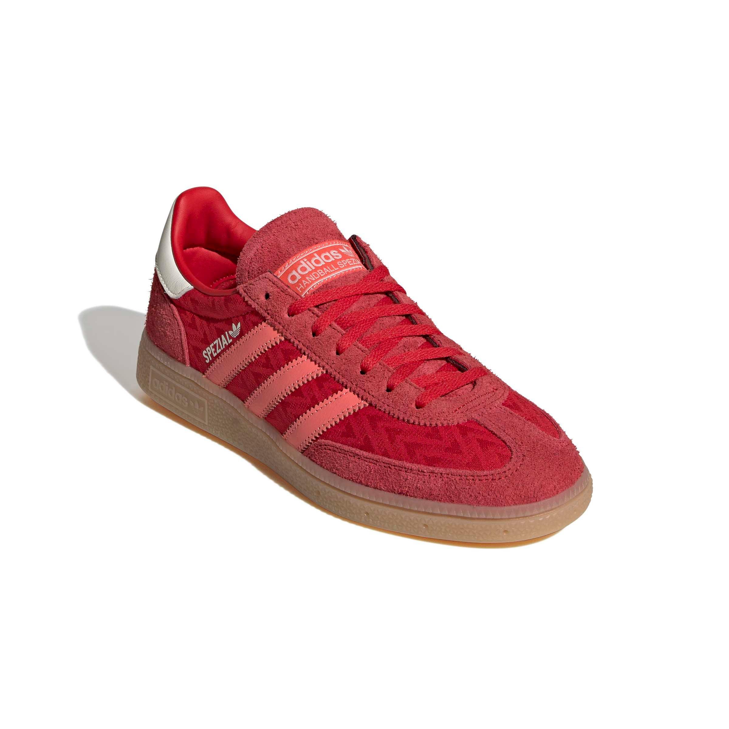 adidas Originals Handball Spezial "Better Scarlet/Semi Flash Red/Off White" Women's Shoe - SCARLET/RED/OFF WHITE Thumbnail View 3