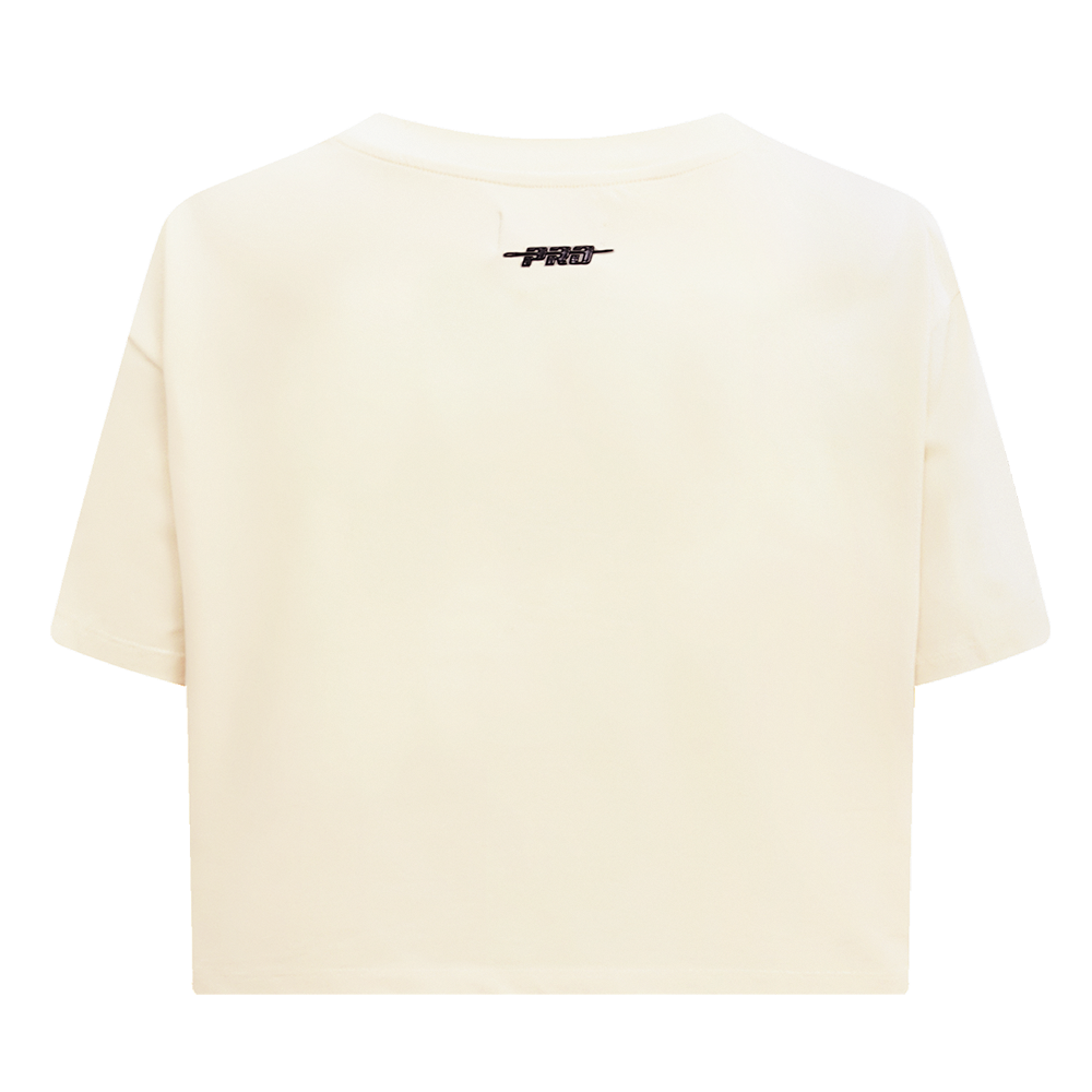 Pro Standard Women's New York Yankees Retro Classic Boxy Tee - Eggshell - EGGSHELL Thumbnail View 2