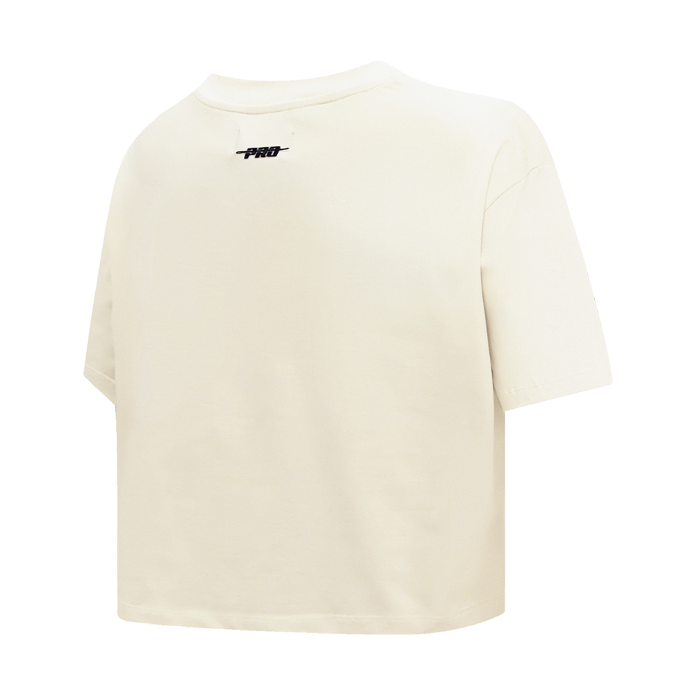 Pro Standard Women's New York Yankees Retro Classic Boxy Tee - Eggshell - EGGSHELL Thumbnail View 4