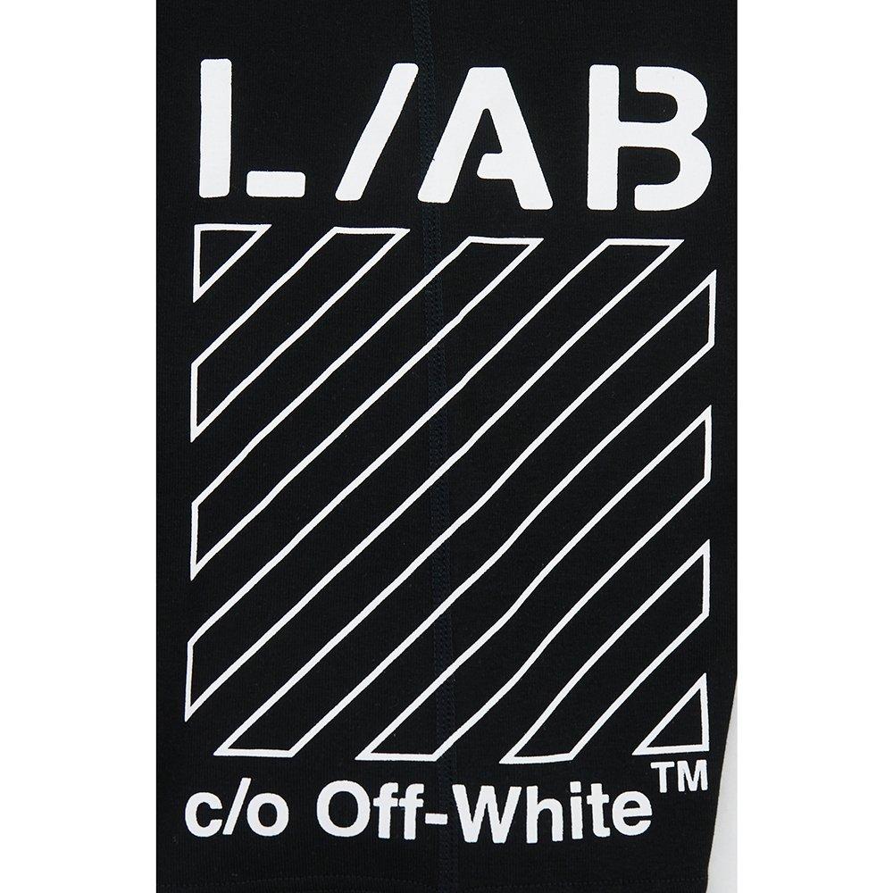 L/AB c/o Off-White Men's Diagonal Printed Boxer Brief - Black - BLACK