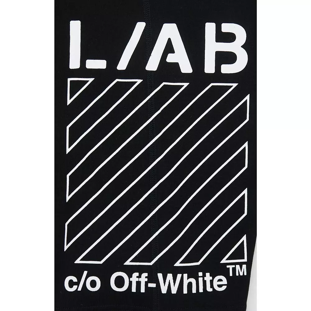 L/AB c/o Off-White Men's Diagonal Printed Boxer Brief - Black - BLACK