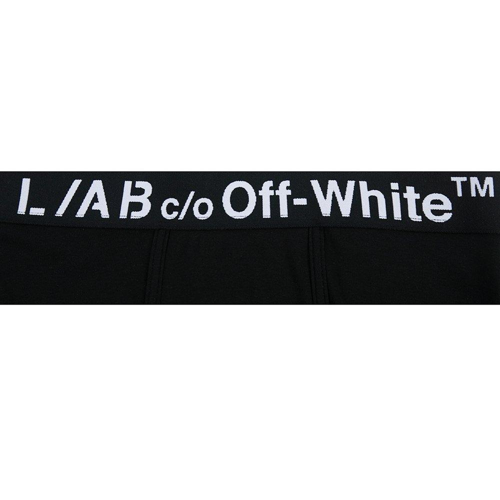 L/AB c/o Off-White Men's Diagonal Printed Boxer Brief - Black - BLACK