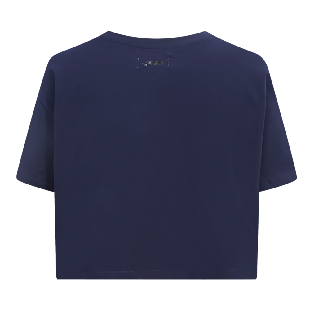 Pro Standard Women's New York Yankees Retro Classic Boxy Tee - Navy - NAVY Thumbnail View 2