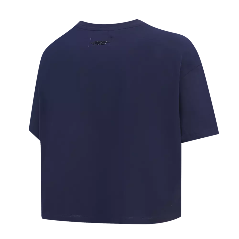 Pro Standard Women's New York Yankees Retro Classic Boxy Tee - Navy - NAVY