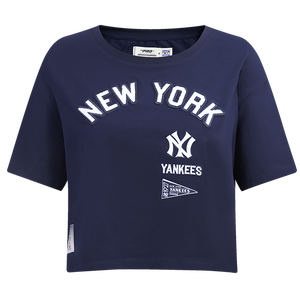 Pro Standard Women's New York Yankees Retro Classic Boxy Tee - Navy