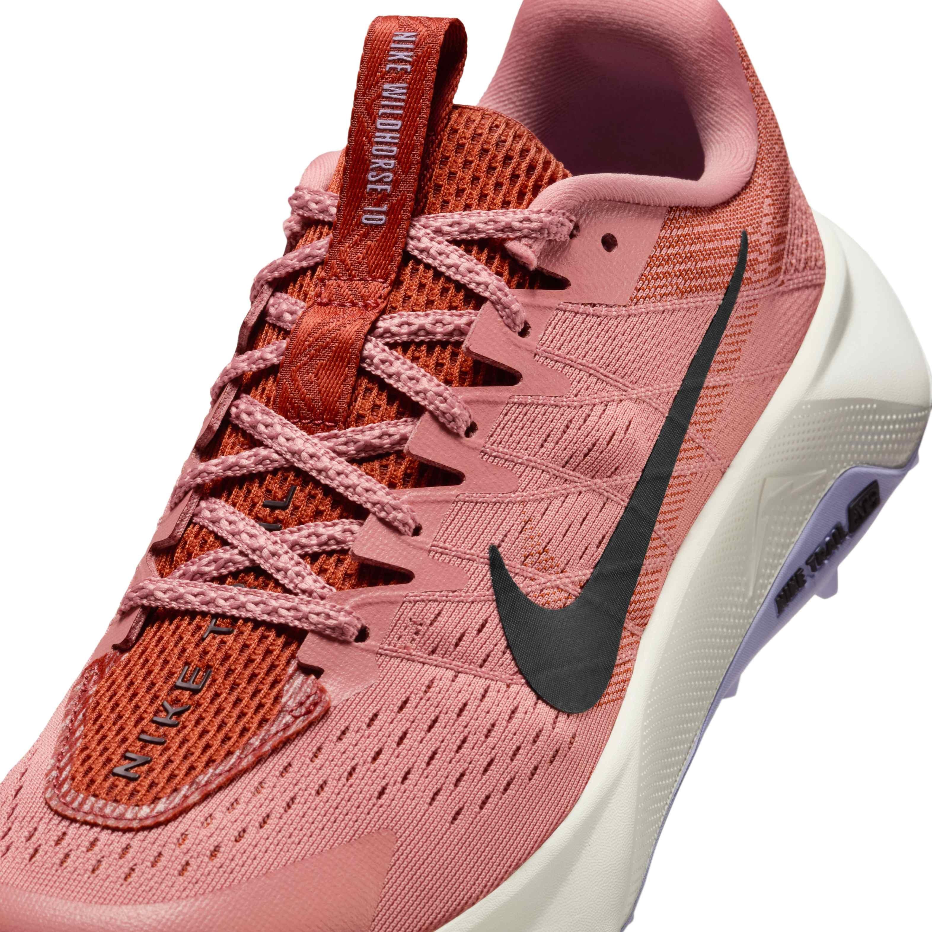 Nike Wildhorse 10 "Red Stardust/Lilac Ice/Mink Brown/Black" Women's Trail Running Shoe - RED/LILAC/BROWN/BLACK Thumbnail View 7