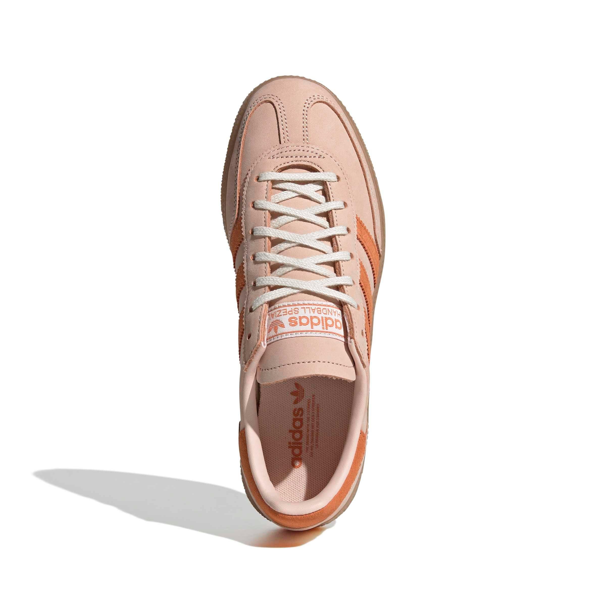adidas Originals Handball Spezial "Blush Pink/Dusky Orange/Off White" Women's Shoe - PINK/ORANGE/OFF WHITE Thumbnail View 5
