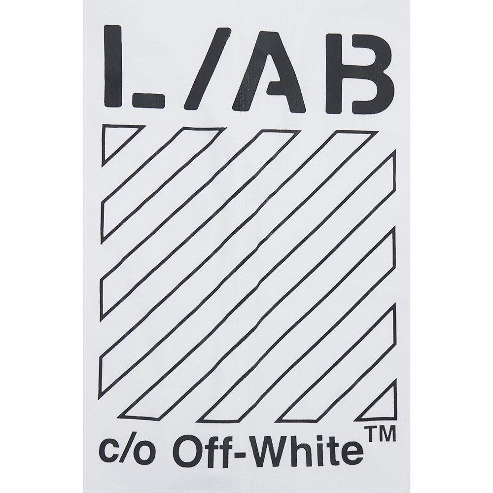 L/AB c/o Off-White Men's Diagonal Printed Boxer Brief - White - WHITE