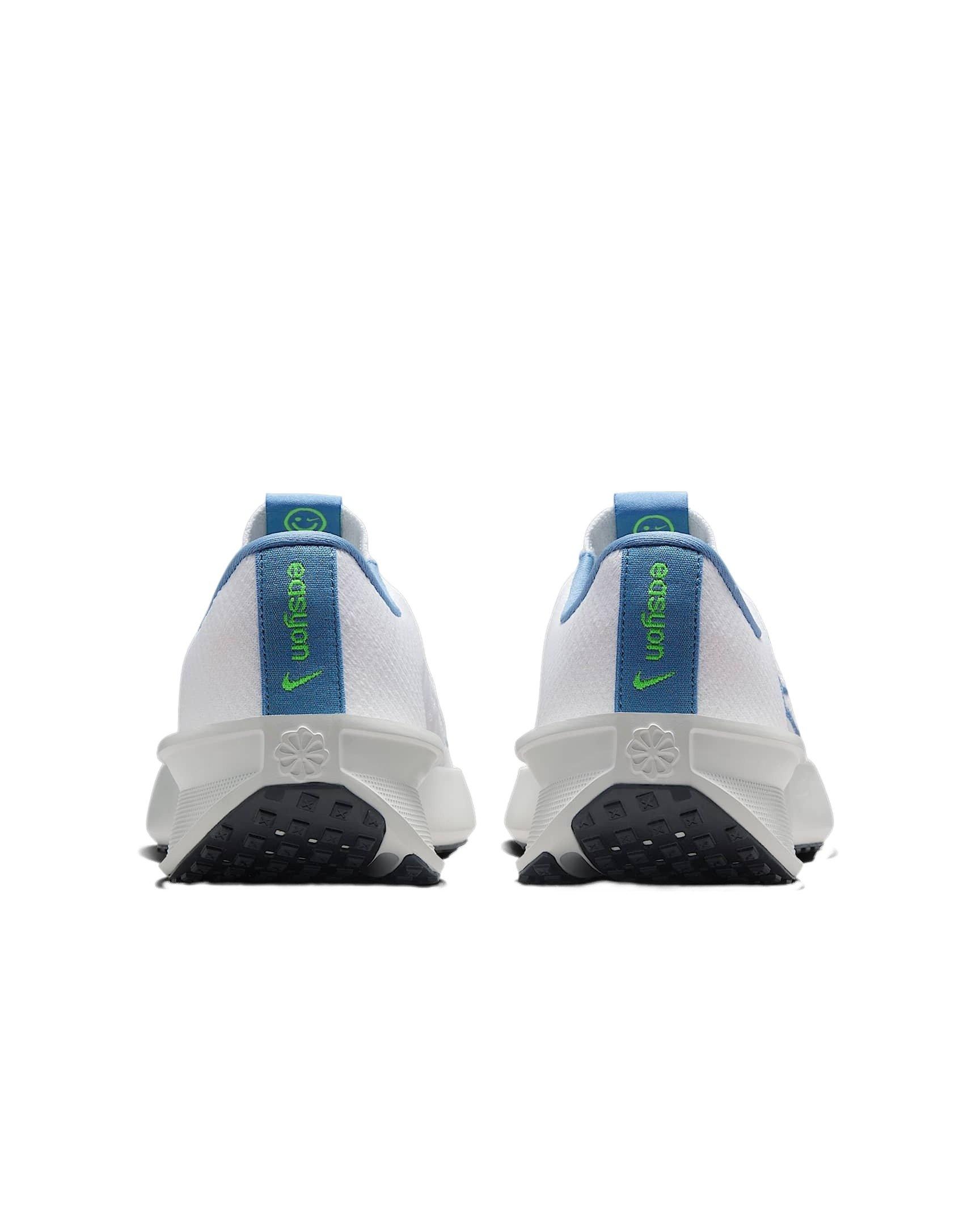 Nike Interact Run EasyOn "White/Volt/Platinum Tint/Blue Beyond" Women's Running Shoe - WHITE/VOLT/PLATINUM/BLUE Thumbnail View 5