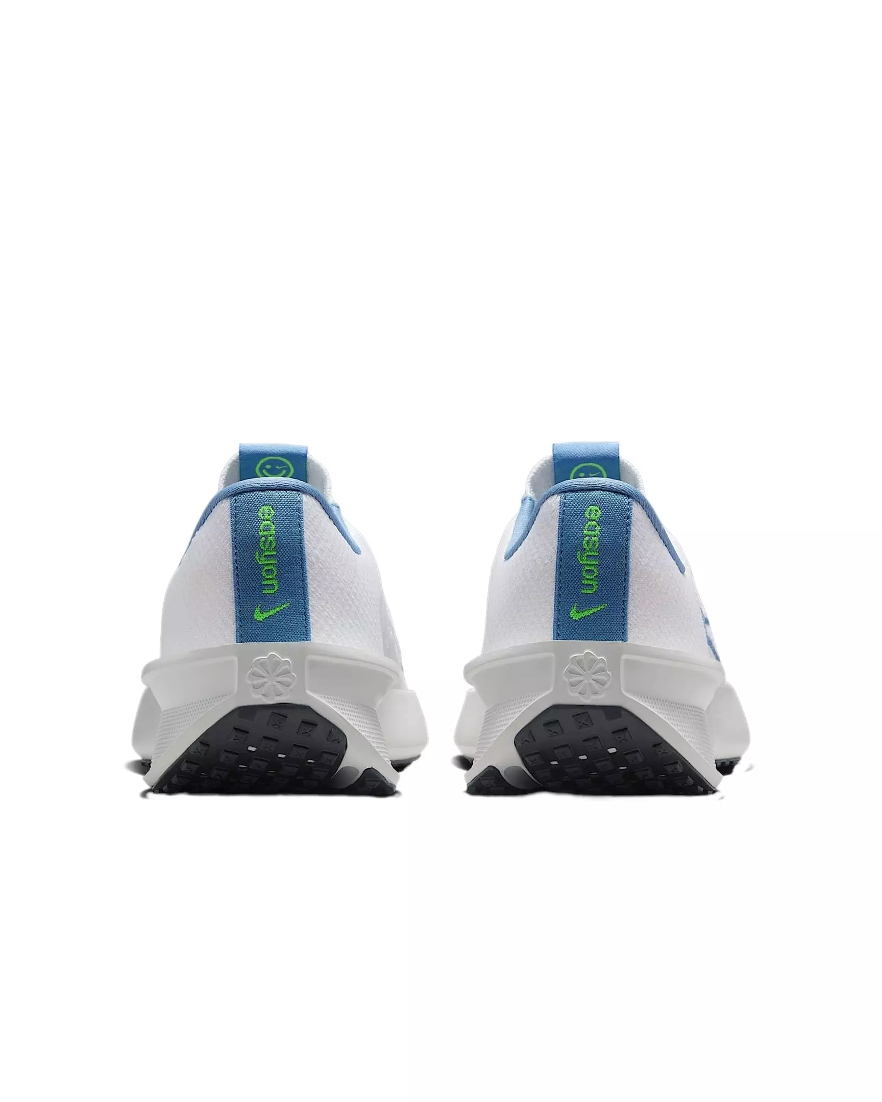 Nike Interact Run EasyOn "White/Volt/Platinum Tint/Blue Beyond" Women's Running Shoe - WHITE/VOLT/PLATINUM/BLUE