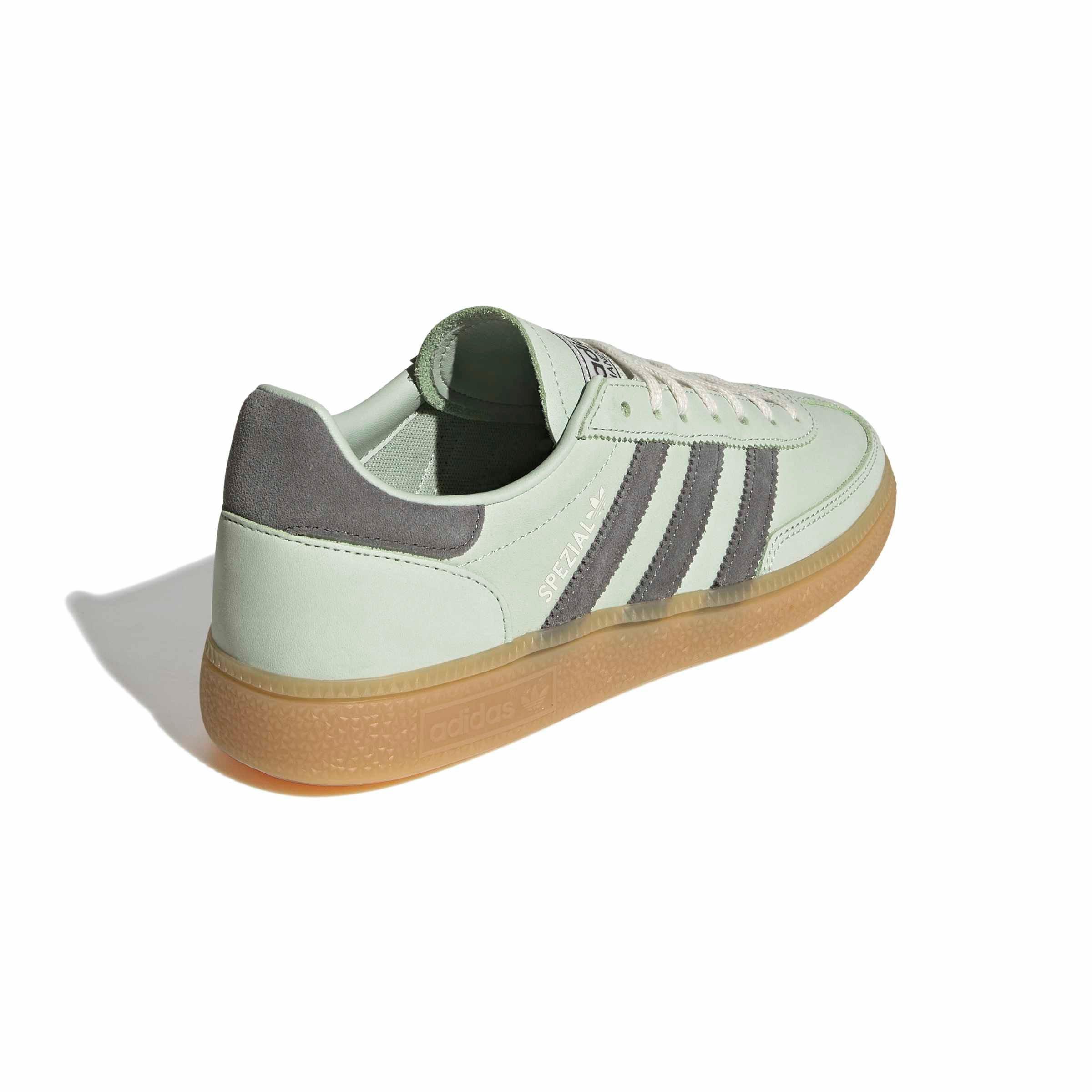 adidas Originals Handball Spezial "Linen Green/Grey Four/Off White" Women's Shoe - GREEN/GREY/OFF WHITE Thumbnail View 4