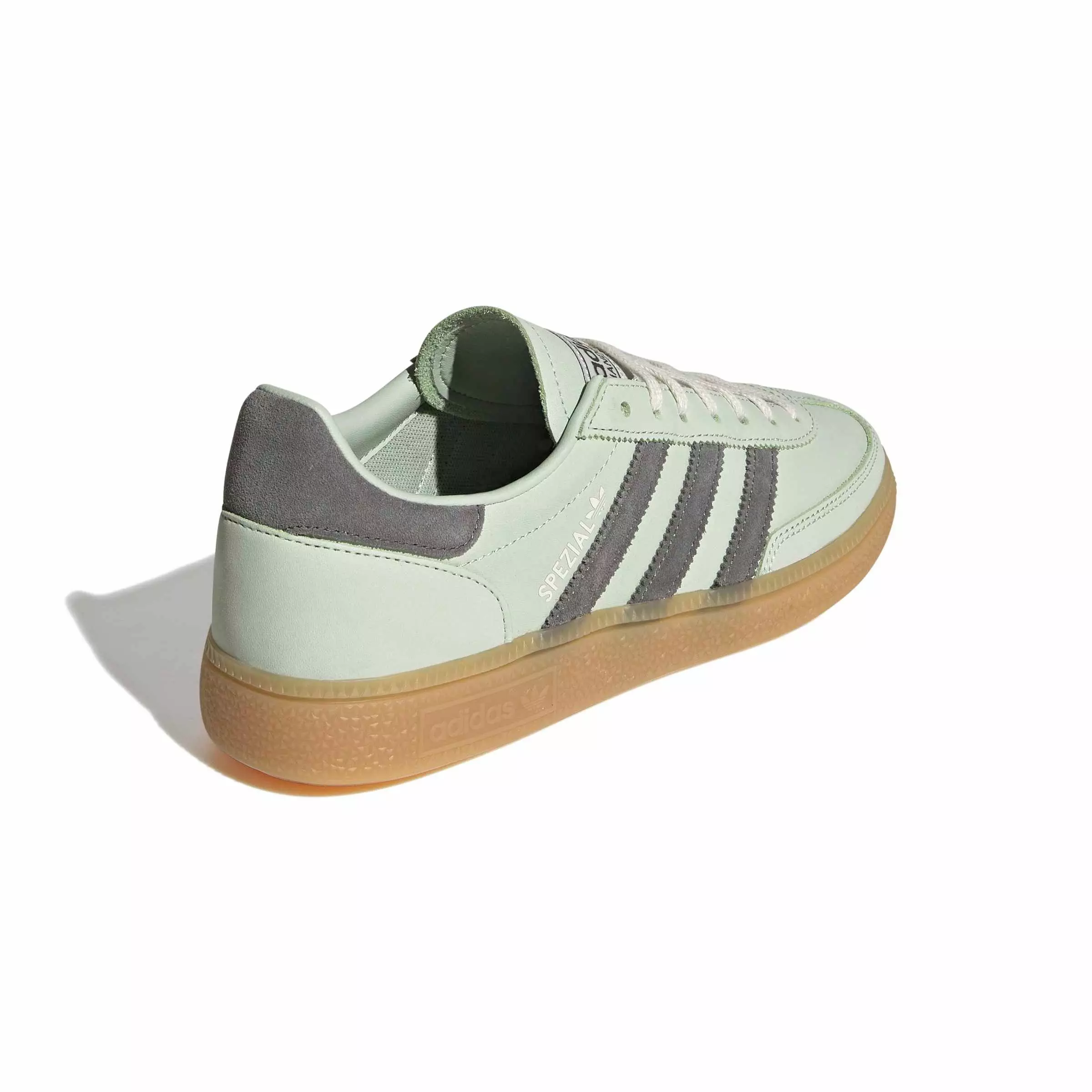 adidas Originals Handball Spezial "Linen Green/Grey Four/Off White" Women's Shoe - GREEN/GREY/OFF WHITE