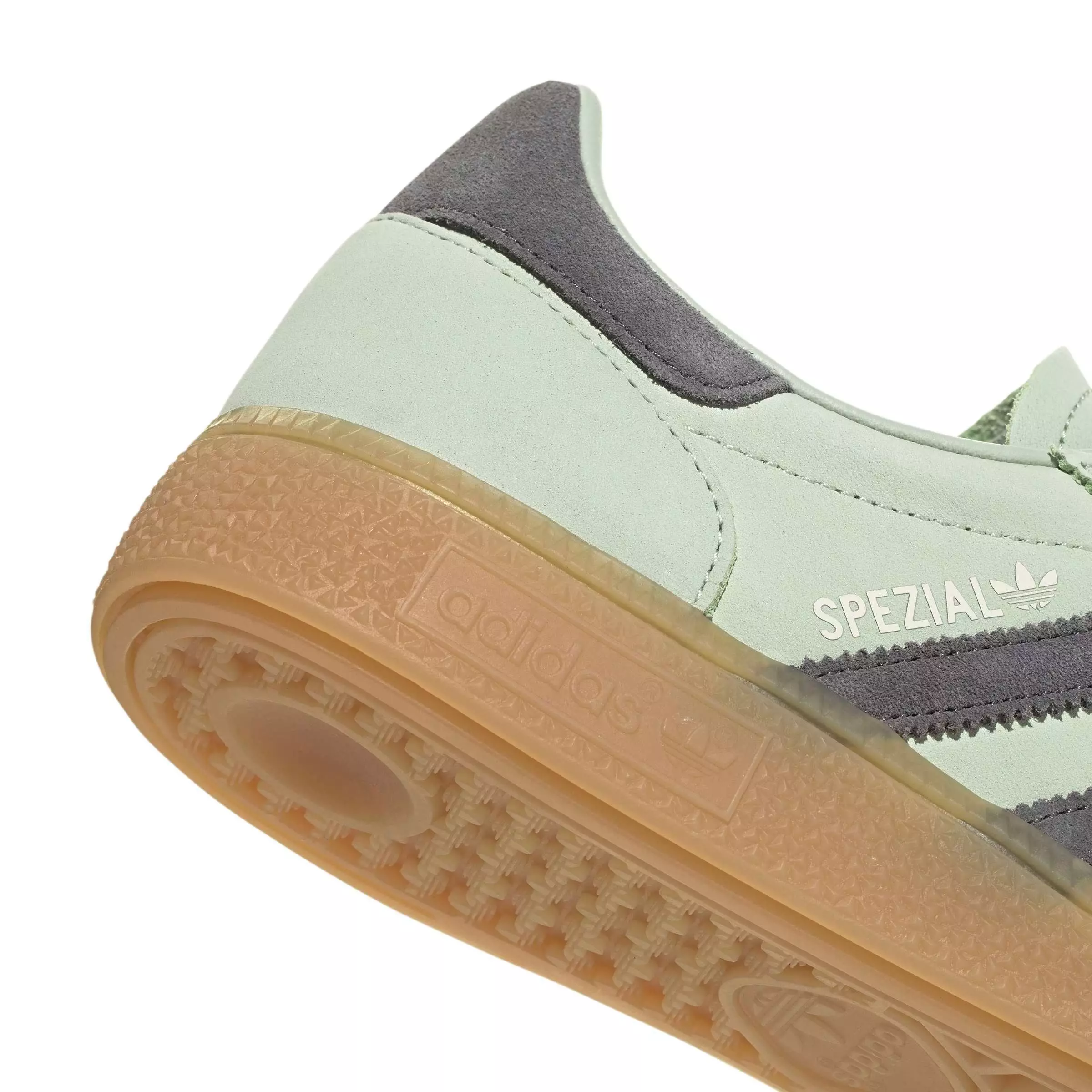 adidas Originals Handball Spezial "Linen Green/Grey Four/Off White" Women's Shoe - GREEN/GREY/OFF WHITE