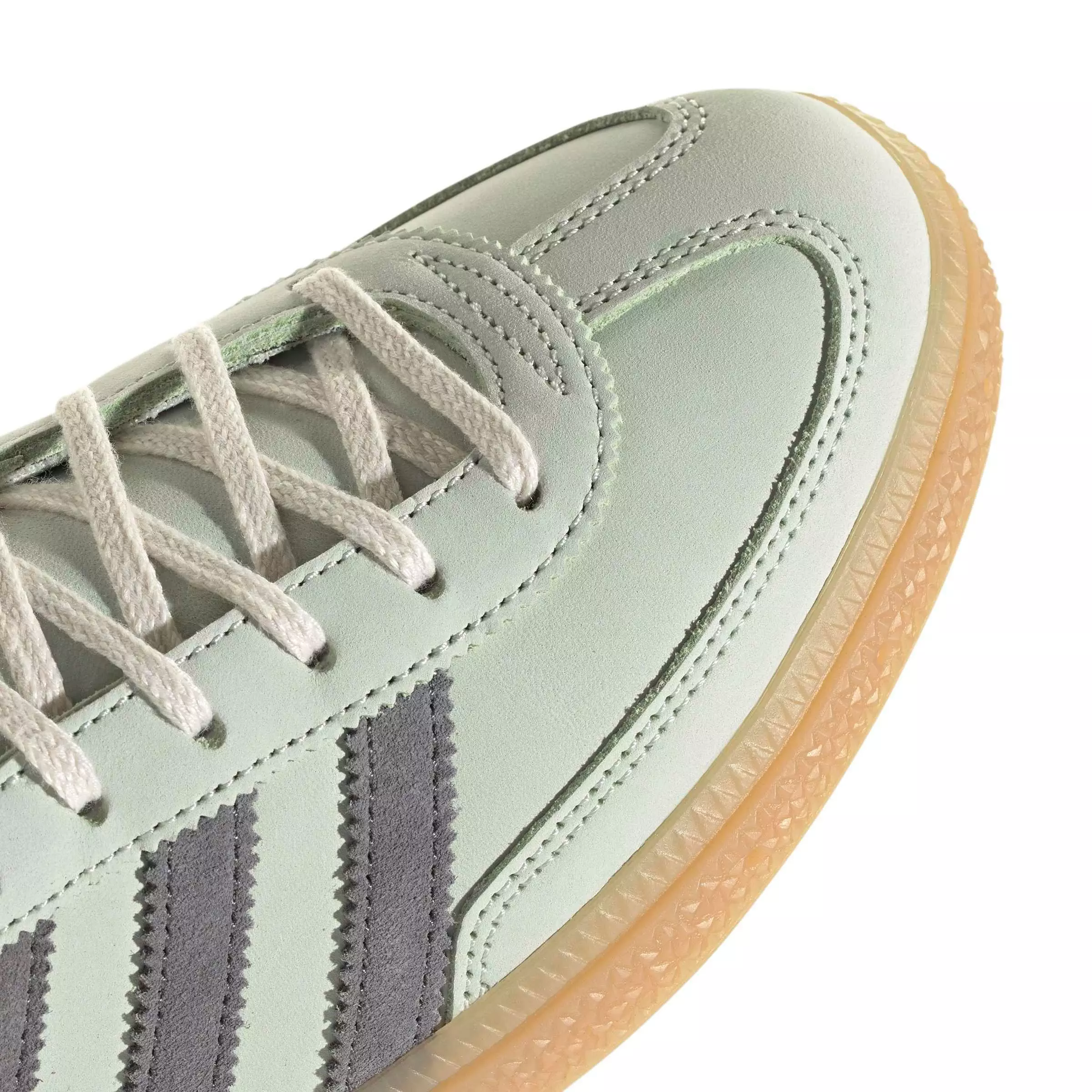 adidas Originals Handball Spezial "Linen Green/Grey Four/Off White" Women's Shoe - GREEN/GREY/OFF WHITE