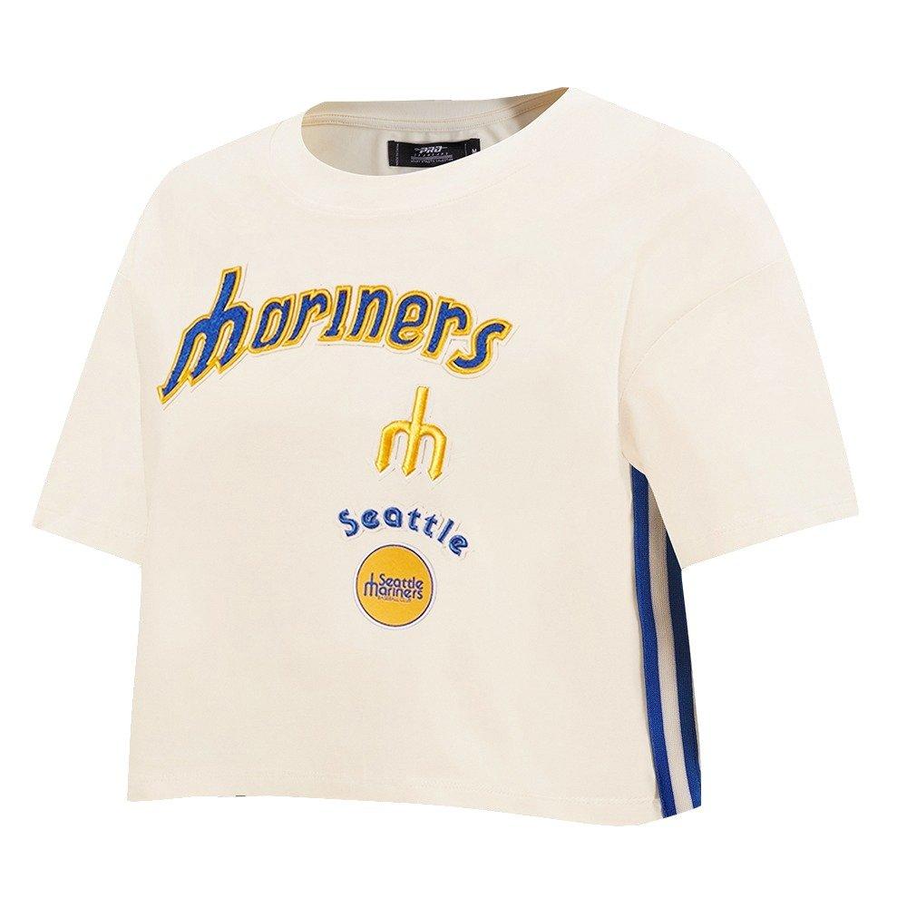 Pro Standard Women's Seattle Mariners Retro Classic Boxy Tee - Eggshell - EGGSHELL Thumbnail View 3