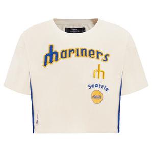 Pro Standard Women's Seattle Mariners Retro Classic Boxy Tee - Eggshell